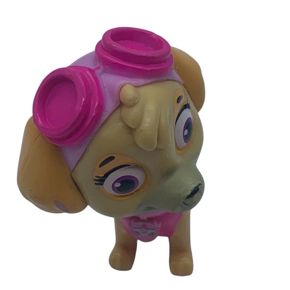 Paw Patrol Skye Mini Figure Pink Goggles Flight Suit Toy Collectible 2 Inch
